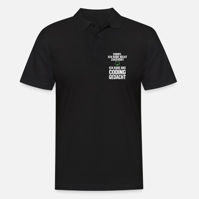 Désolé, j’ai pensé à coder - Polo Homme - noir