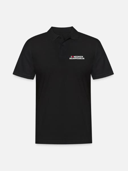 Heimwerker - Männer Poloshirt - Schwarz