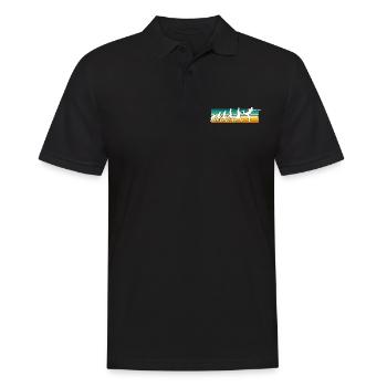Disc Golf Disc Golfer Evolution Sport - Men's Polo Shirt - black - Front - Kai (181cm)