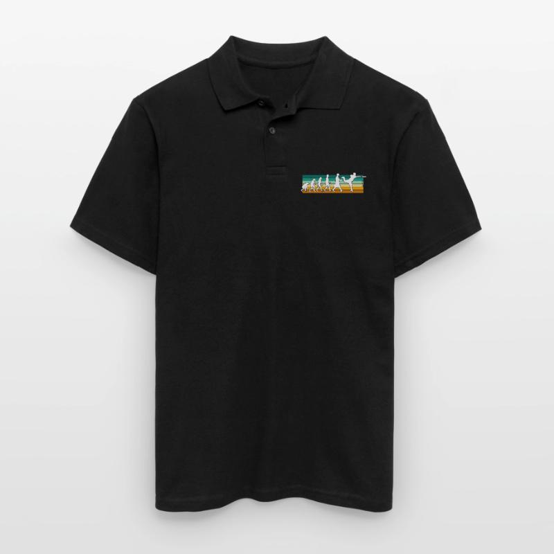 Disc Golf Disc Golfer Evolution Sport Men's Polo Shirt