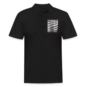 Bottrop Germany City Font Skyline Home - Men's Polo Shirt - black - Front - Kai (181cm)