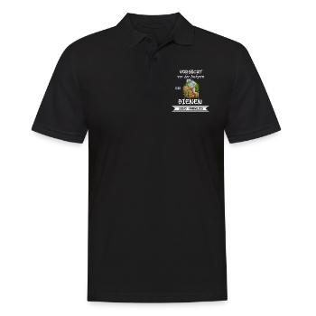 Vorsicht vor der Imkerin - Männer Poloshirt - Schwarz - Vorne - Kai (181cm)