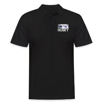 Husky - Men's Polo Shirt - black - Front - Kai (181cm)