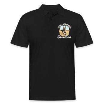 Dog Breed Pet Best German Shepherd Dad Ever - Männer Poloshirt - Schwarz - Vorne - Kai (181cm)