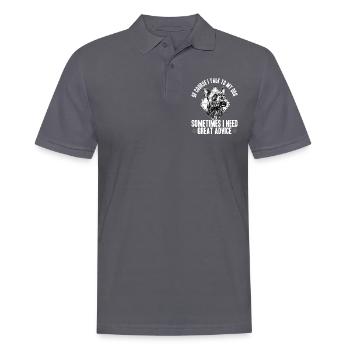 Propriétaire de chien Pitbull Terrier - Polo Homme - charbon - Devant - Nico (186cm)