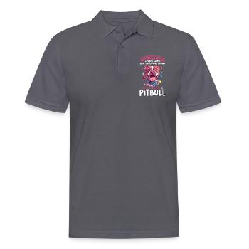 Propriétaire de chien Pitbull Terrier - Polo Homme - charbon - Devant - Nico (186cm)