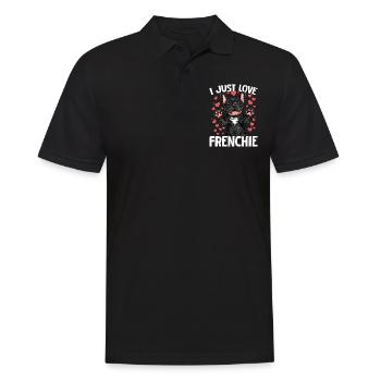 Bouledogue français Frenchie Propriétaire de chien - Polo Homme - noir - Devant - Kai (181cm)