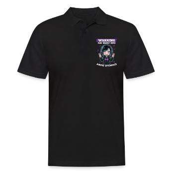 Anime et musique Kawaii - Polo Homme - noir - Devant - Kai (181cm)