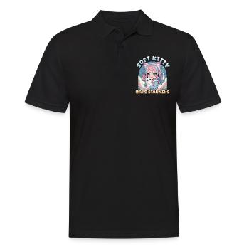 Anime K Pop & Cats Kawaii - Männer Poloshirt - Schwarz - Vorne - Kai (181cm)