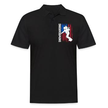 Snowboarder Schnee Skiurlaub Pistensau - Männer Poloshirt - Schwarz - Vorne - Kai (181cm)