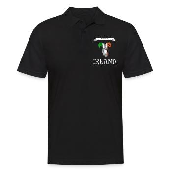 Ireland Ireland Irish - Men's Polo Shirt - black - Front - Kai (181cm)