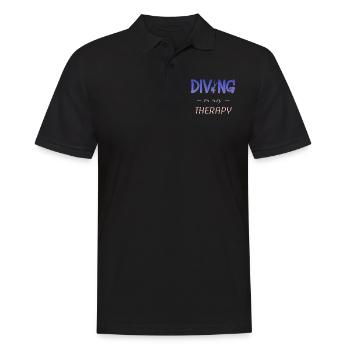 Diving Tauchen Taucher - Männer Poloshirt - Schwarz - Vorne - Kai (181cm)