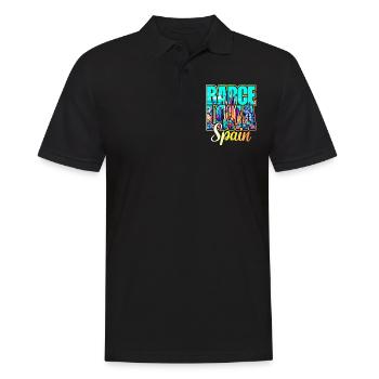 Voyage Espagne Ville Barcelone - Polo Homme - noir - Devant - Kai (181cm)