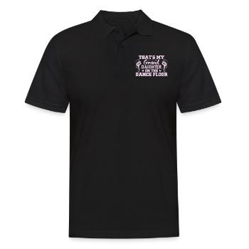Das ist meine Enkelin auf der Tanzfläche - Männer Poloshirt - Schwarz - Vorne - Kai (181cm)