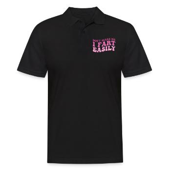 don't scare me i fart easily - Polo Homme - noir - Devant - Kai (181cm)