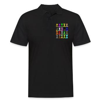 Sprunki rigolos Anniversaire - Polo Homme - noir - Devant - Kai (181cm)