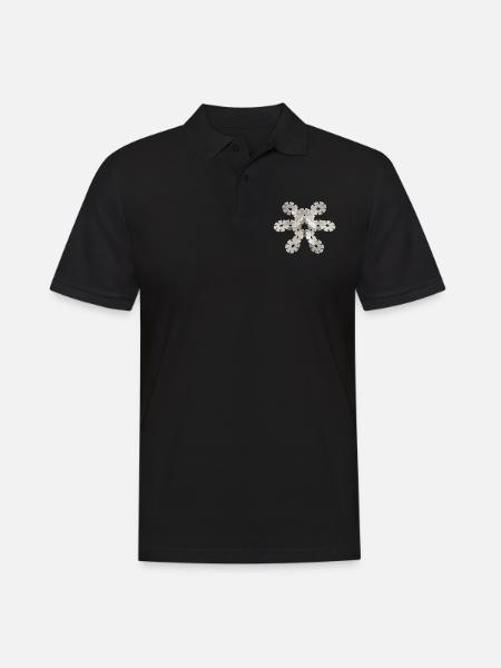 Flower Fleur Fleur - T-Shirt Design - Polo Homme - noir