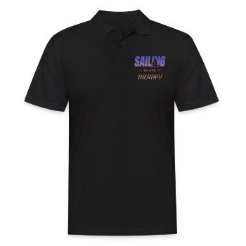 sailing - Männer Poloshirt - Schwarz - Vorne - Kai (181cm)