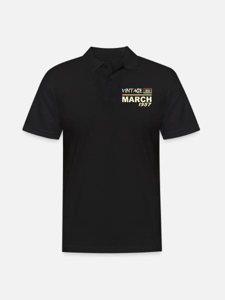 March 1957 - March 1957 - Men's Polo Shirt - black