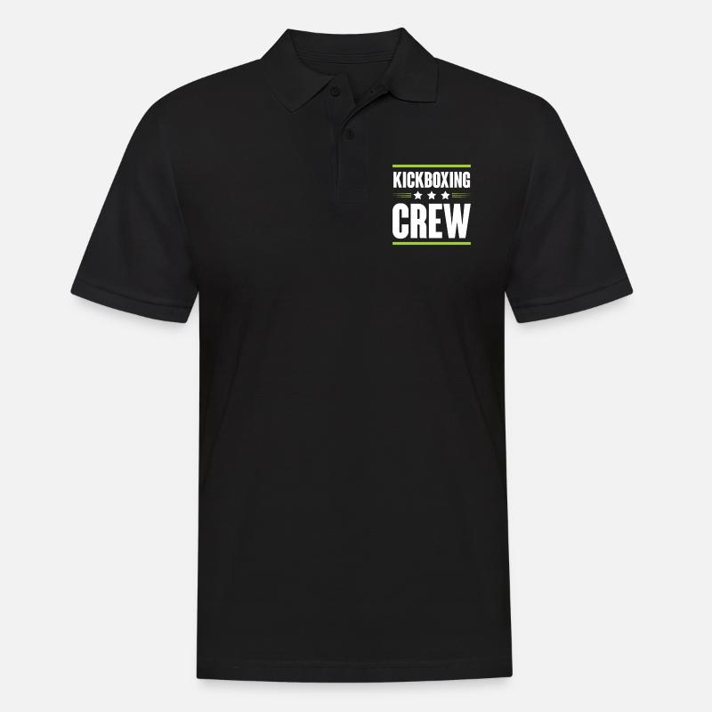 Kickboxing Crew - Männer Poloshirt - Schwarz