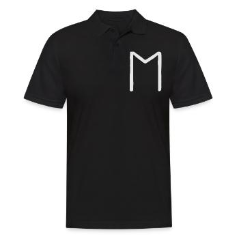 Futhark Runic Alphabet Ehwaz - Men's Polo Shirt - black - Front - Kai (181cm)