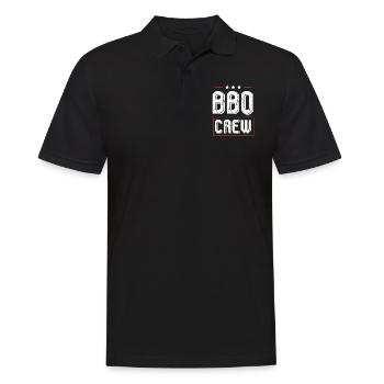 Bbq Crew - Männer Poloshirt - Schwarz - Vorne - Kai (181cm)