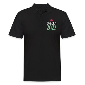Suède 2023 - Polo Homme - noir - Devant - Kai (181cm)