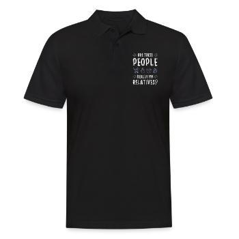 Bébé drôle de dicton - Polo Homme - noir - Devant - Kai (181cm)