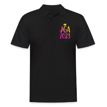 Jga 2023 Junggesellenabschied - Männer Poloshirt - Schwarz - Vorne - Kai (181cm)