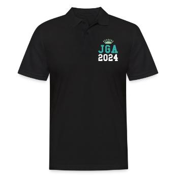 Jga 2024 Junggesellenabschied - Männer Poloshirt - Schwarz - Vorne - Kai (181cm)