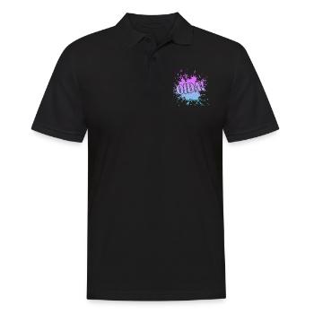 OIda - Männer Poloshirt - Schwarz - Vorne - Kai (181cm)