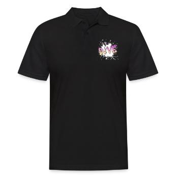 tauchen diving - Männer Poloshirt - Schwarz - Vorne - Kai (181cm)