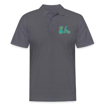 riquexo, rikshaw, pousse-pousse - Polo Homme - charbon - Devant - Nico (186cm)