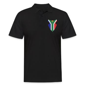 SOUTH AFRICA FLAG - Polo Homme - noir - Devant - Kai (181cm)
