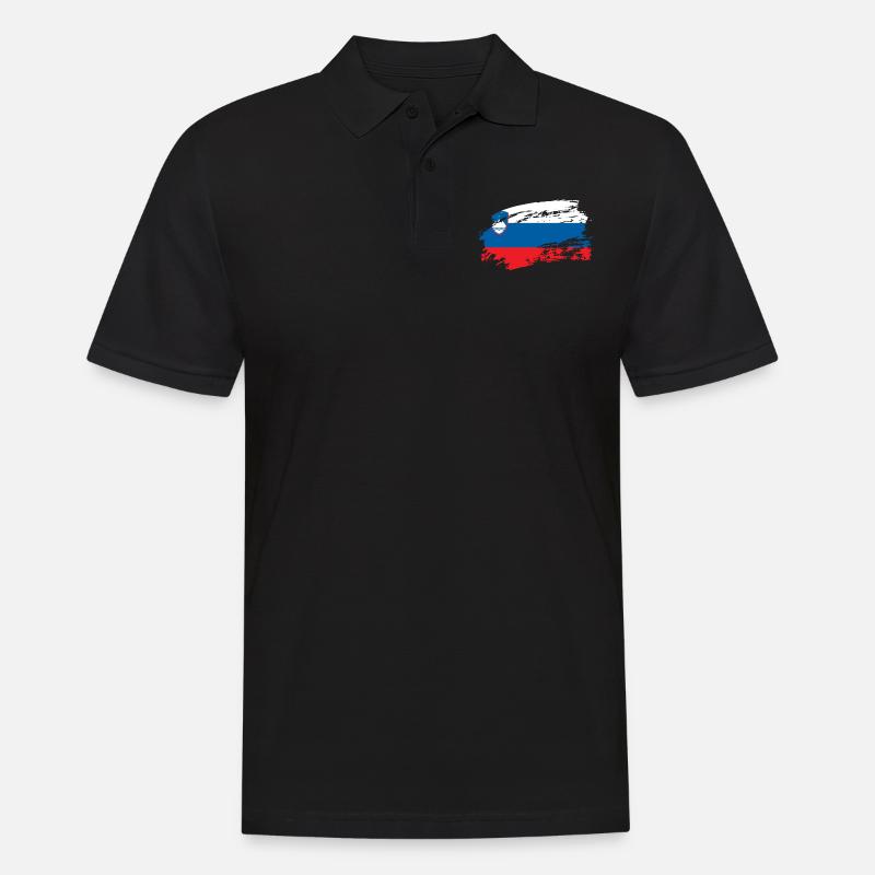 slovenia slovenia - Männer Poloshirt - Schwarz