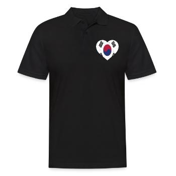 SOUTH KOREA - Men's Polo Shirt - black - Front - Kai (181cm)
