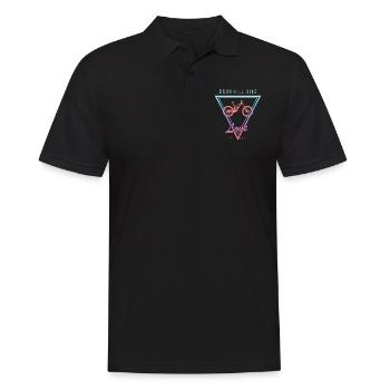 Amour de vélo de descente en détresse - Polo Homme - noir - Devant - Kai (181cm)