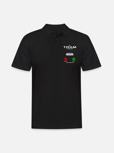 tram - Men's Polo Shirt - black