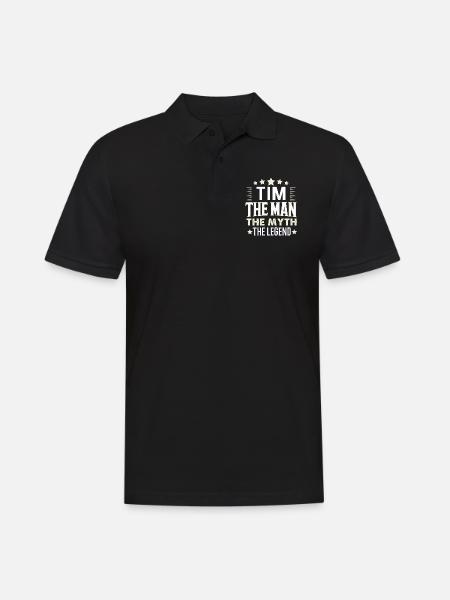 Tim - Polo Homme - noir
