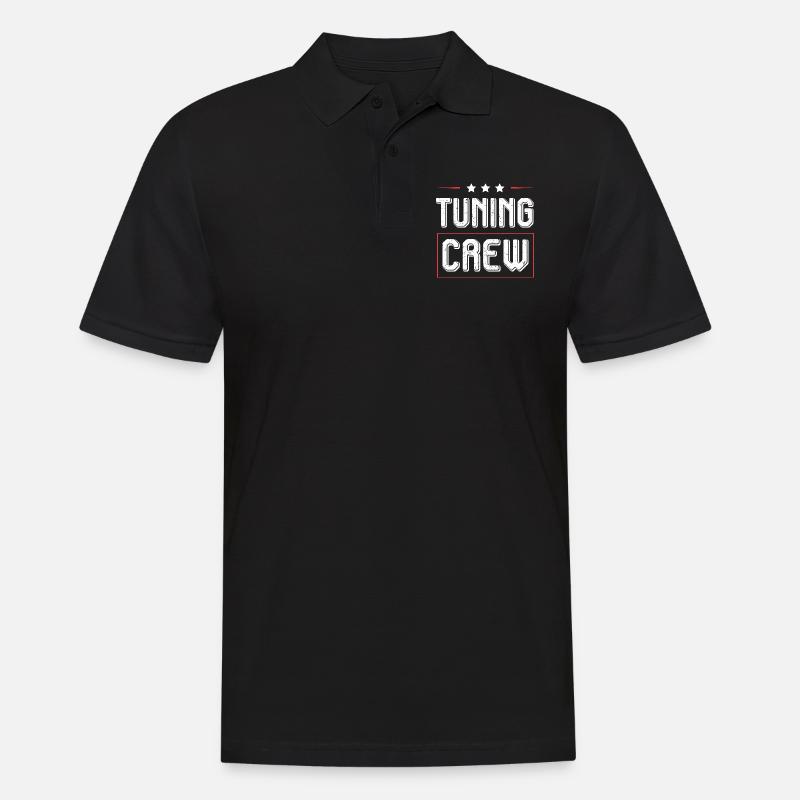 Tuning Crew - Männer Poloshirt - Schwarz