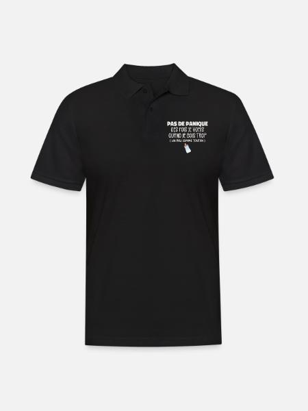 Bébé Cadeau Je Bois Trop Humour Tonton Cadeau - Polo Homme - noir
