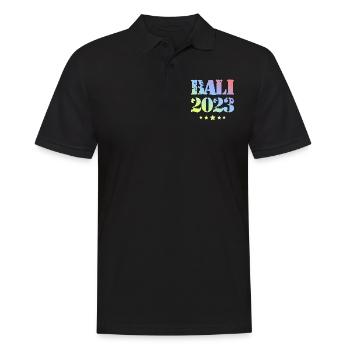 Bali 2023 - Männer Poloshirt - Schwarz - Vorne - Kai (181cm)