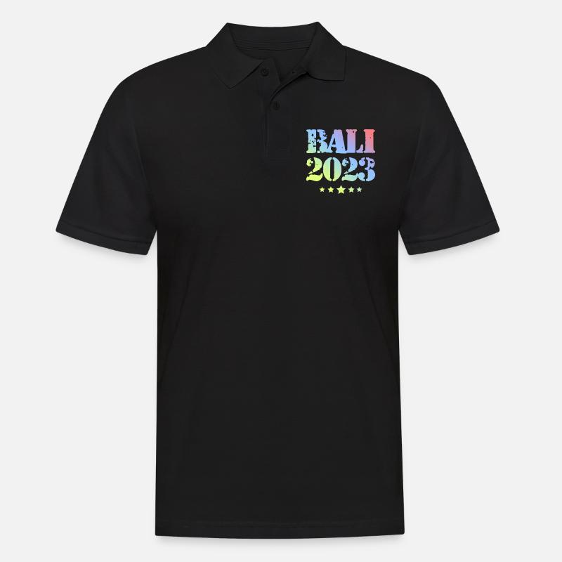 Bali 2023 - Männer Poloshirt - Schwarz