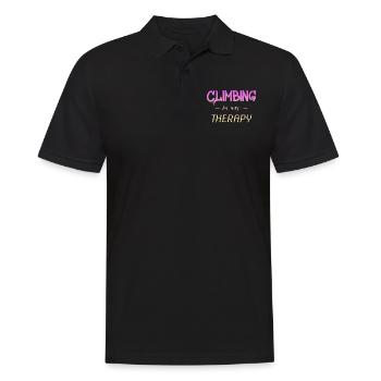 Klettern - Männer Poloshirt - Schwarz - Vorne - Kai (181cm)