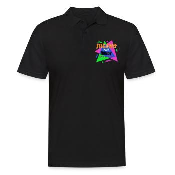 Jugend ohne Handy - Ich war dabei - Männer Poloshirt - Schwarz - Vorne - Kai (181cm)