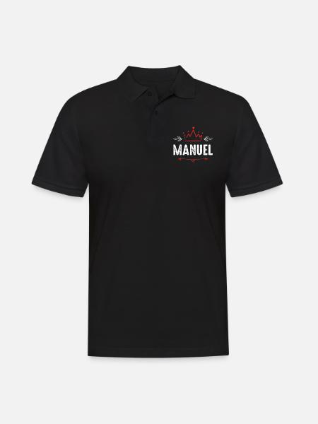 Manuel - Men's Polo Shirt - black