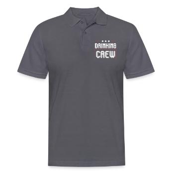 Drinking Crew - Männer Poloshirt - Anthrazit - Vorne - Nico (186cm)