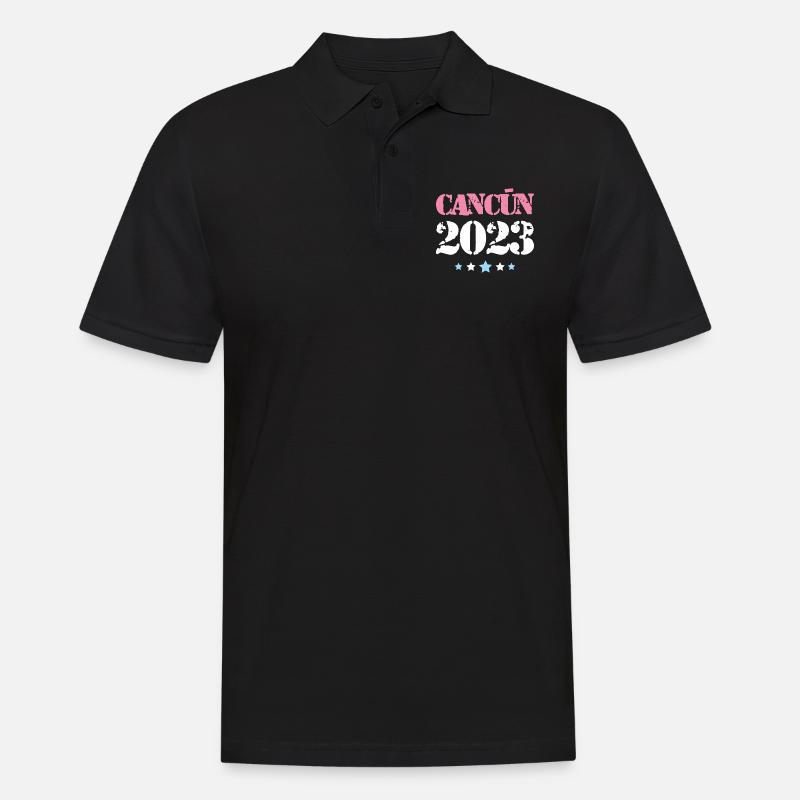 Cancun 2023 - Männer Poloshirt - Schwarz