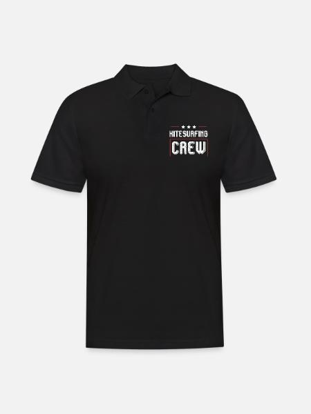 Équipage de kitesurf - Polo Homme - noir