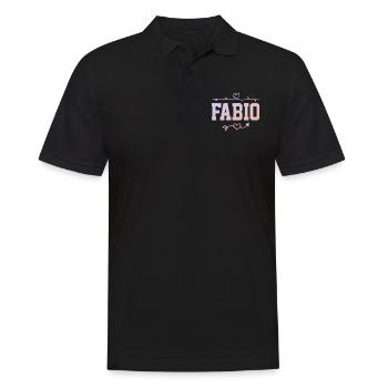 Fabio - Men's Polo Shirt - black - Front - Kai (181cm)